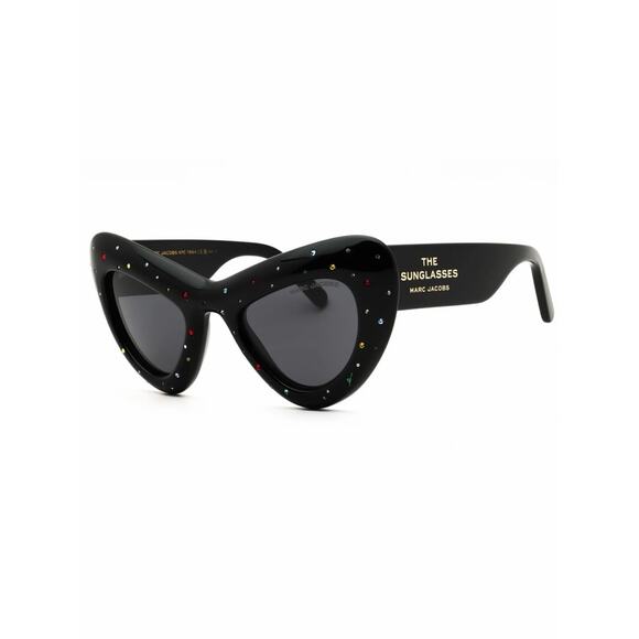 New Marc Jacobs MARC798/SSTR 0807IR Black Cat-Eye Sunglasses Authentic main image 4